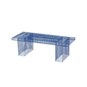 Urban mesh koffietafel blauw L130xB51,5xH41