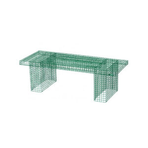 Urban mesh koffietafel groen L130xB51,5xH41