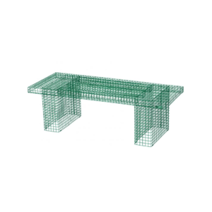 Urban mesh coffee table green L130xW51,5xH41