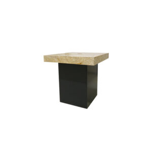 Brooklyn lounge table OSB black column (with flow hole) L80xW80xH72