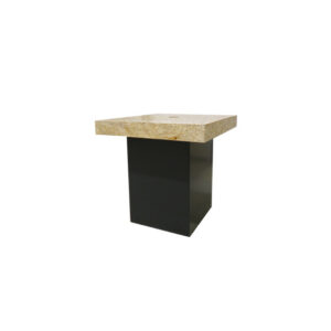 Brooklyn loungetafel OSB zwarte zuil (met stroomgat) L80xB80xH72