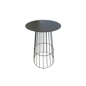 Urban high table wireframe black Ø68xH110 | black top Ø59