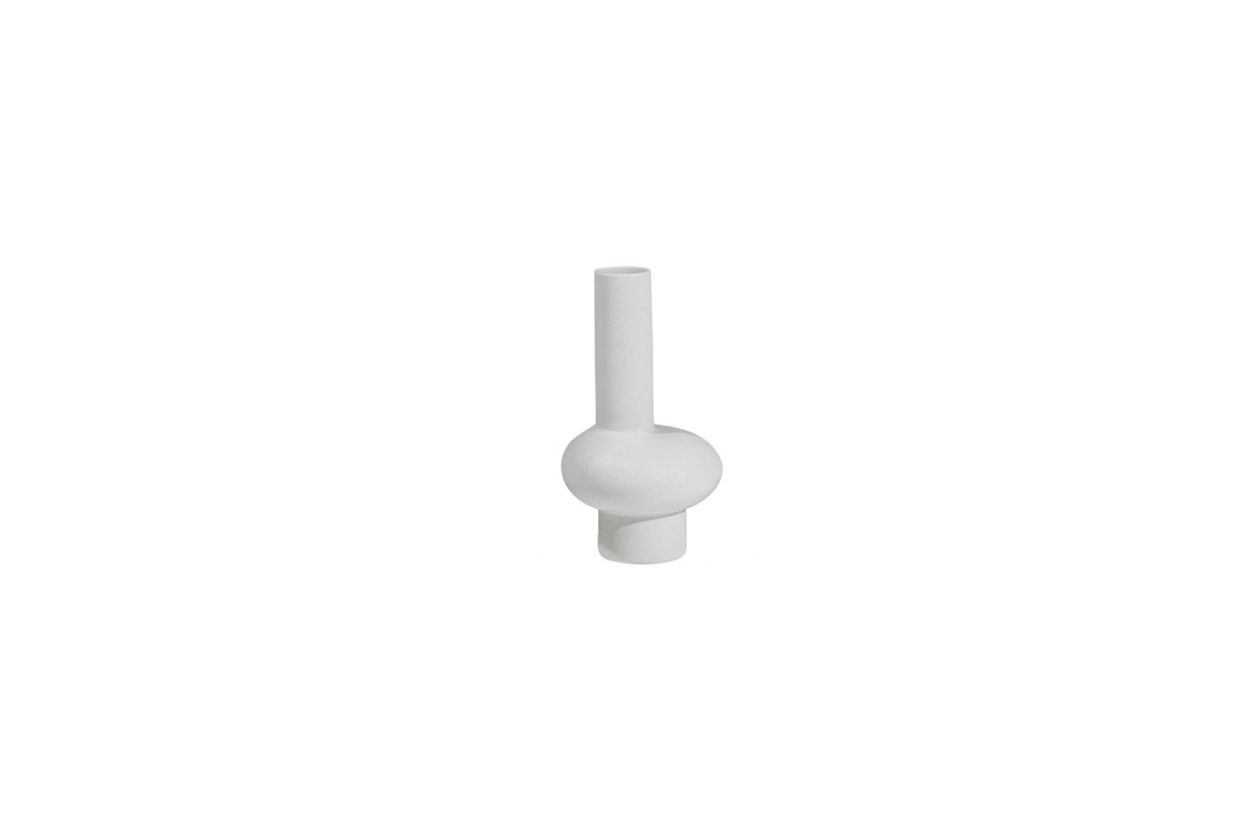 Vase | Tube porcelain chalk white Ø18xH31