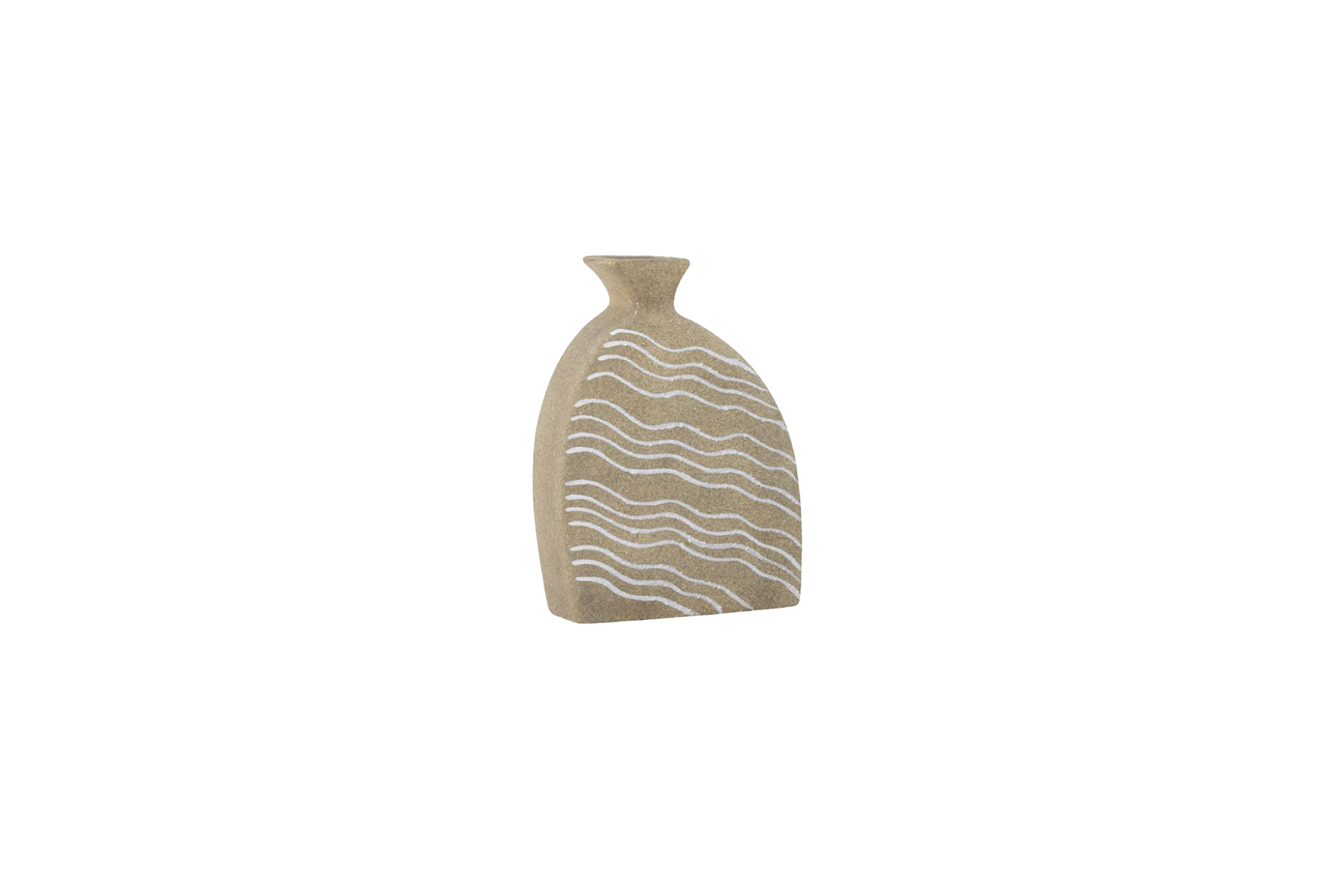 Vase | Terracotta clay natural large L17xW4,5xH23