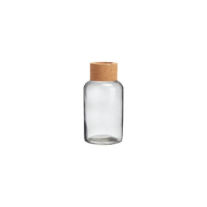 Vaas | Glas kurk grijs Ø8,5xH16