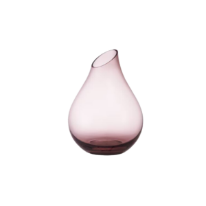 Vaas | Glas roze met smalle hals Ø13xH17