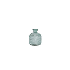 Vaas | Glas grijs/groen laag Ø11,5xH15,5