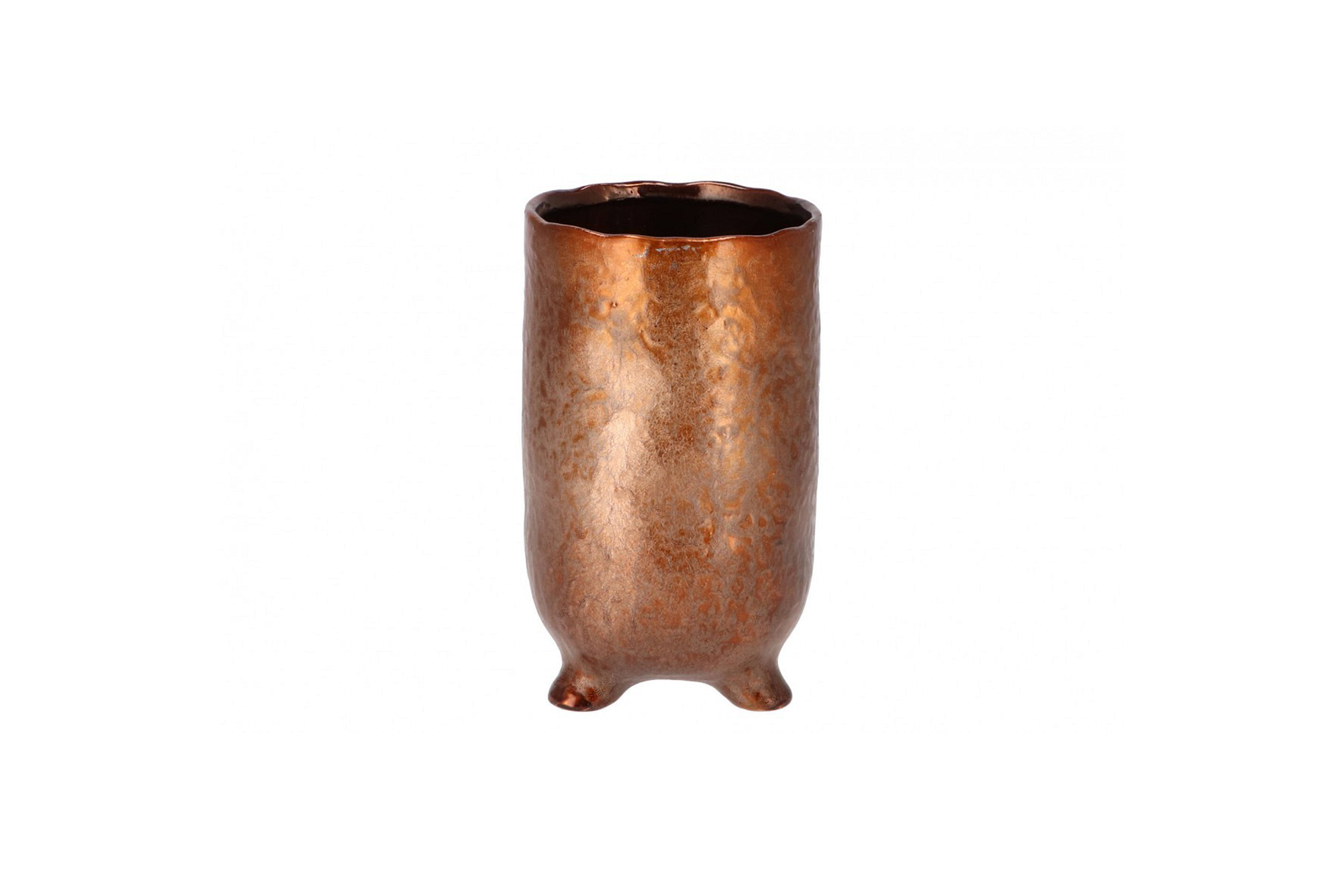 Vase | Matt copper on legs Ø10xH17