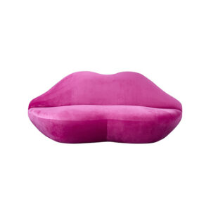 Cosmo Velvet LIPS 2-seater sofa pink L203xW82xH82