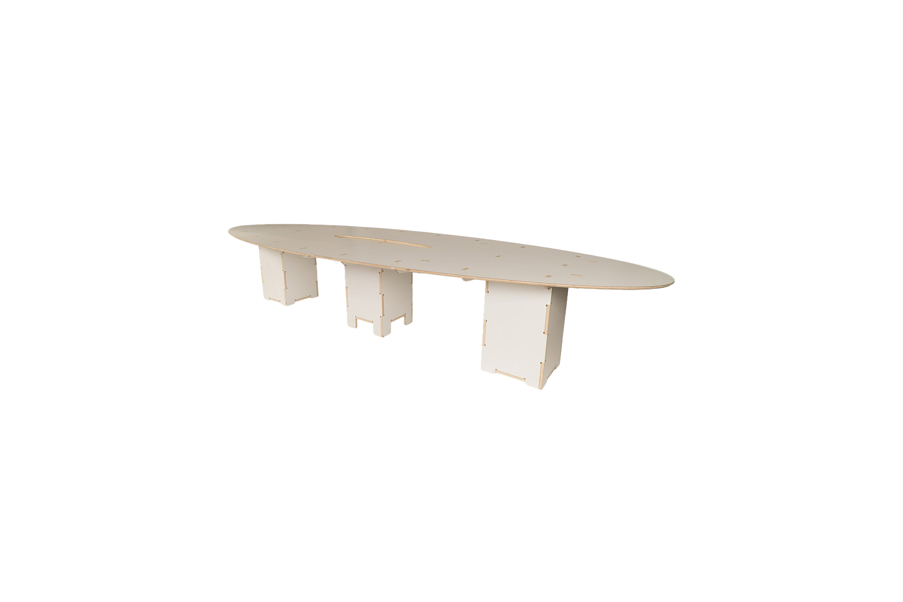 Conference table modular L400xW140xH71