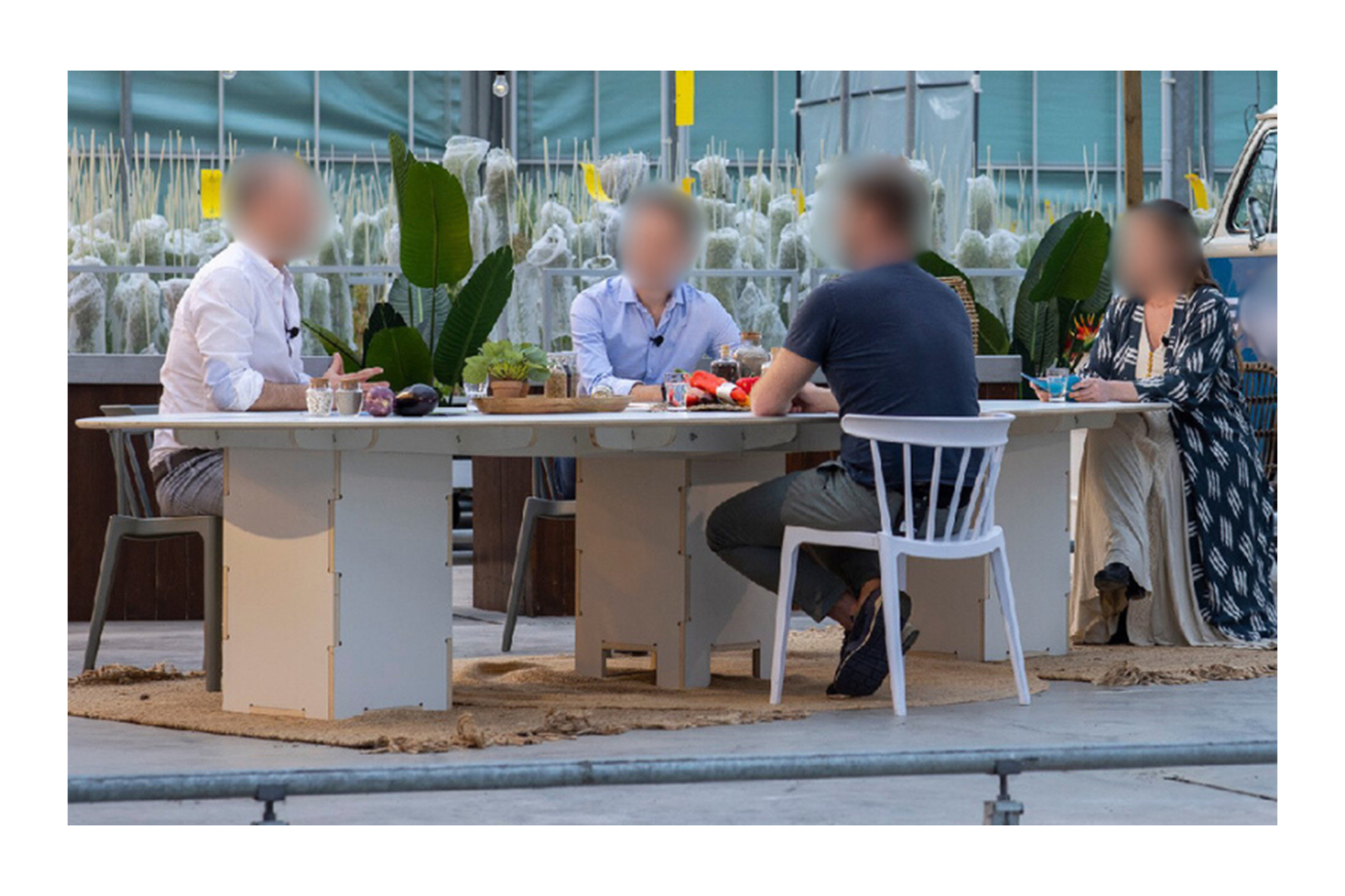Vergadertafel modulair L400xB140xH71