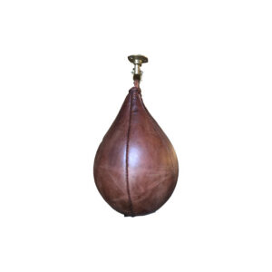 Deco | Vintage leren boksbal Ø17xH38