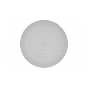 Vloerkleed rond L | Buitenkleed rond licht grijs Ø200