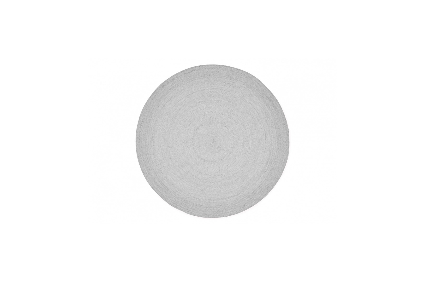 Vloerkleed rond L | Buitenkleed rond licht grijs Ø200