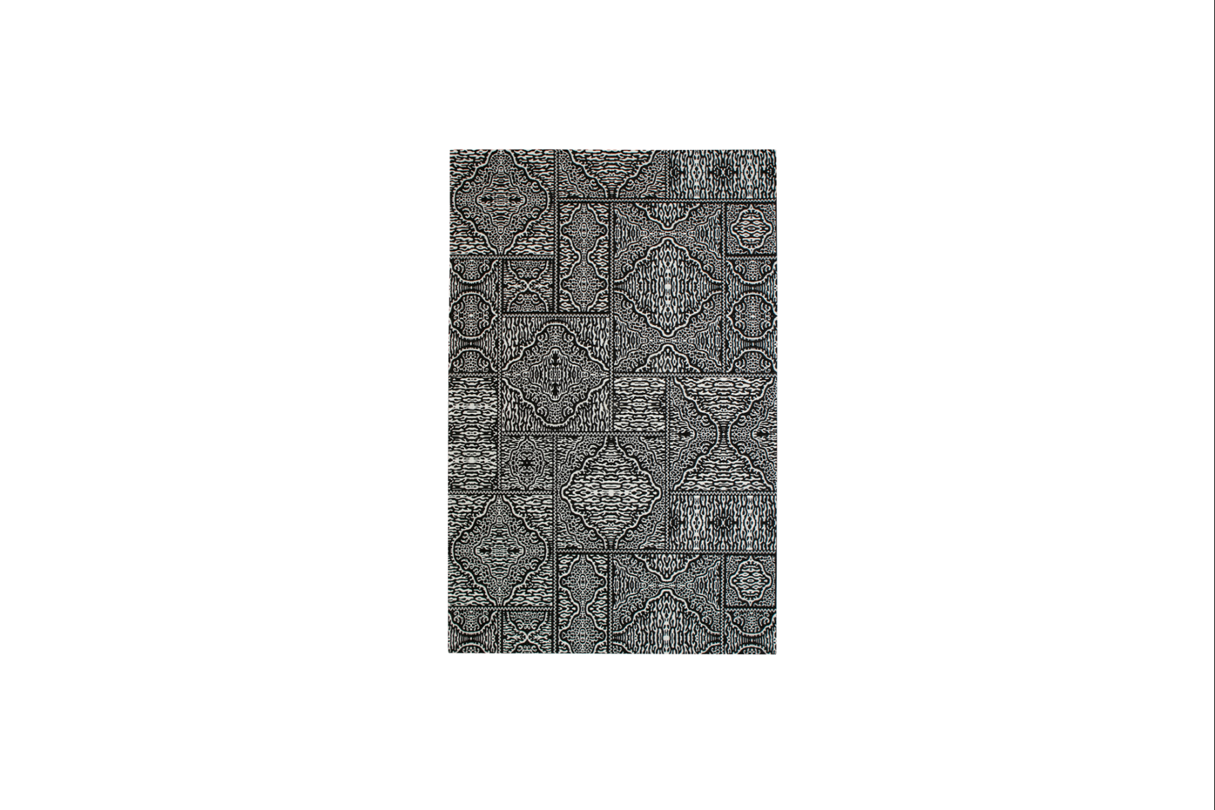 Carpet | Graphic black/white L155xW230