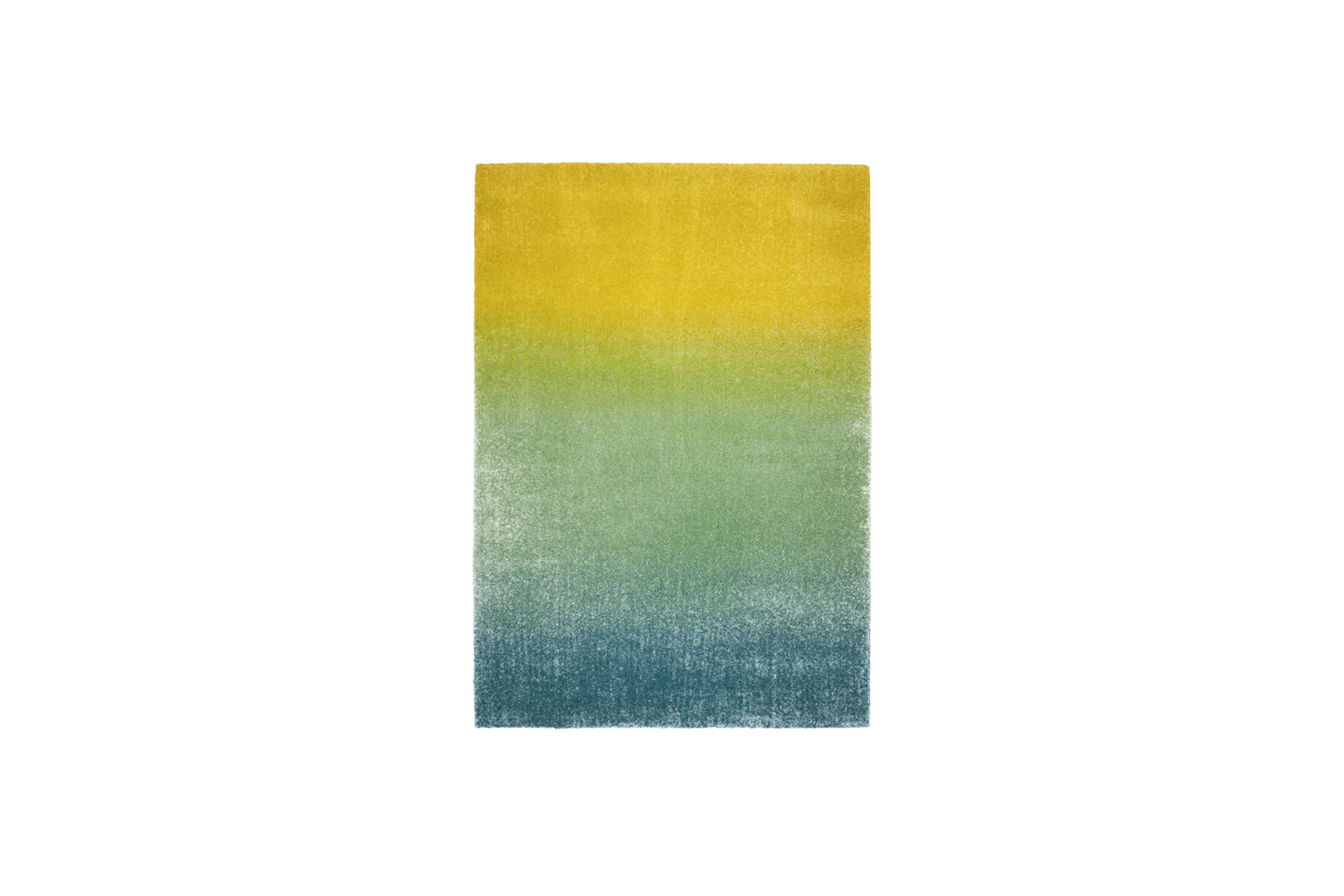 Vloerkleed L | Hoogpolig ombre blauw/groen/geel L230xB160