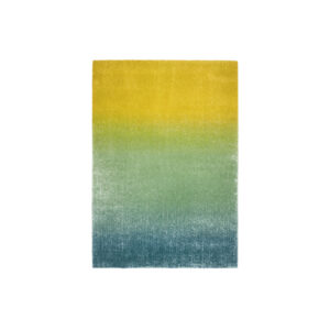 Vloerkleed L | Hoogpolig ombre blauw/groen/geel L230xB160