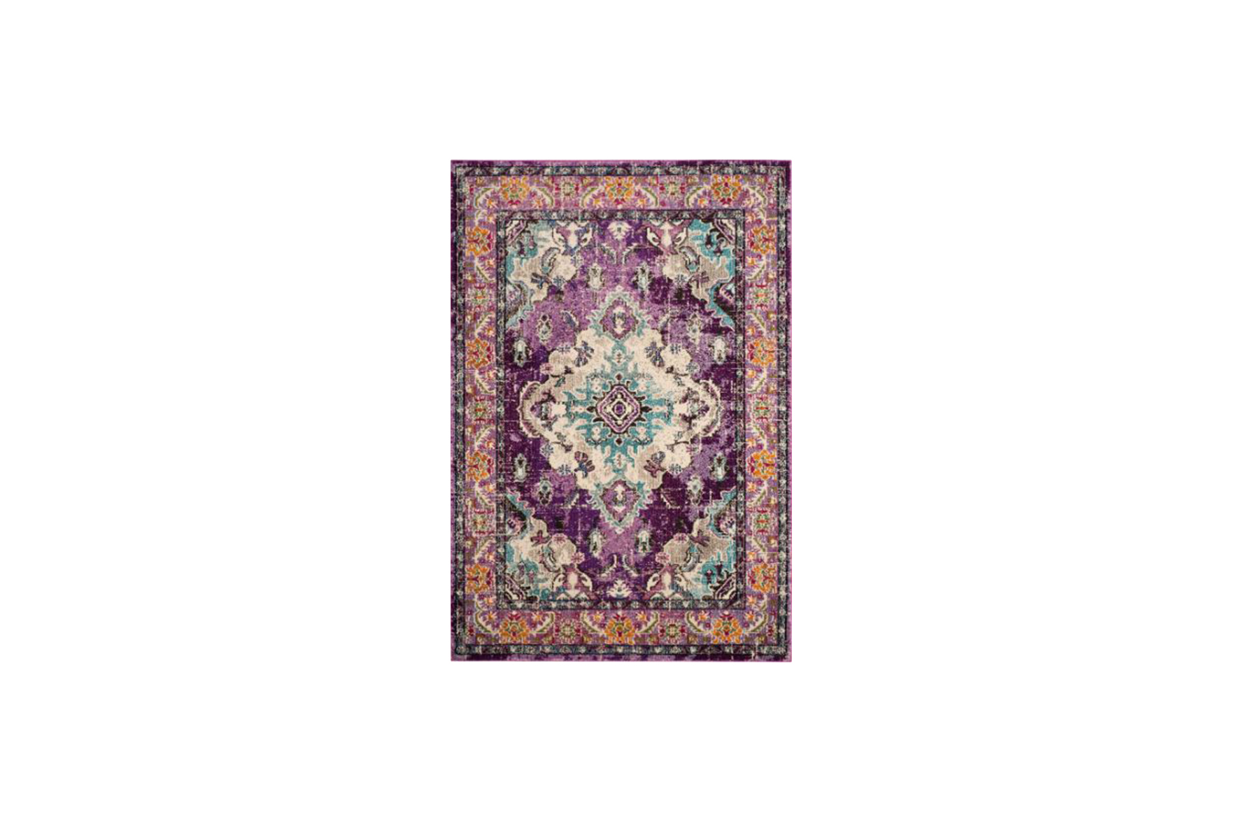 Vloerkleed L | Lila boho-chique L231xB145