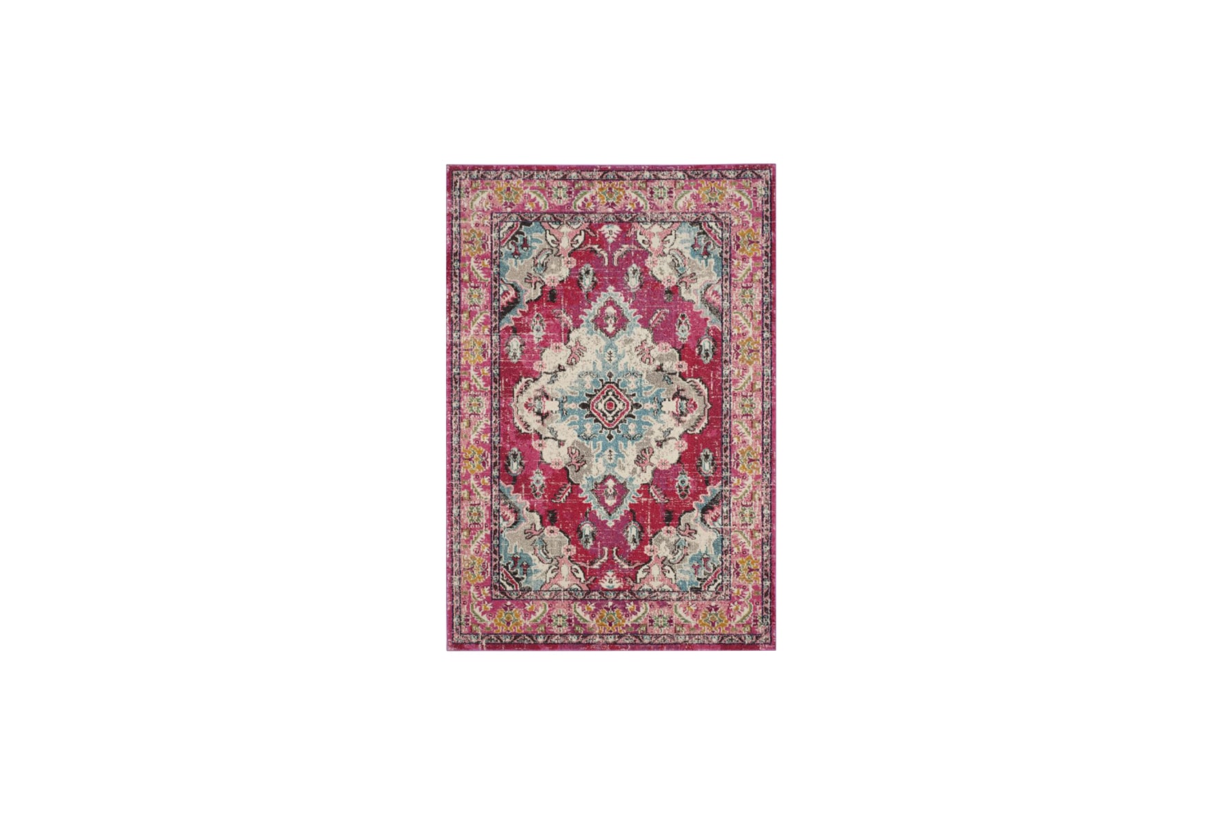 Vloerkleed L | Roze boho-chique L231xB155