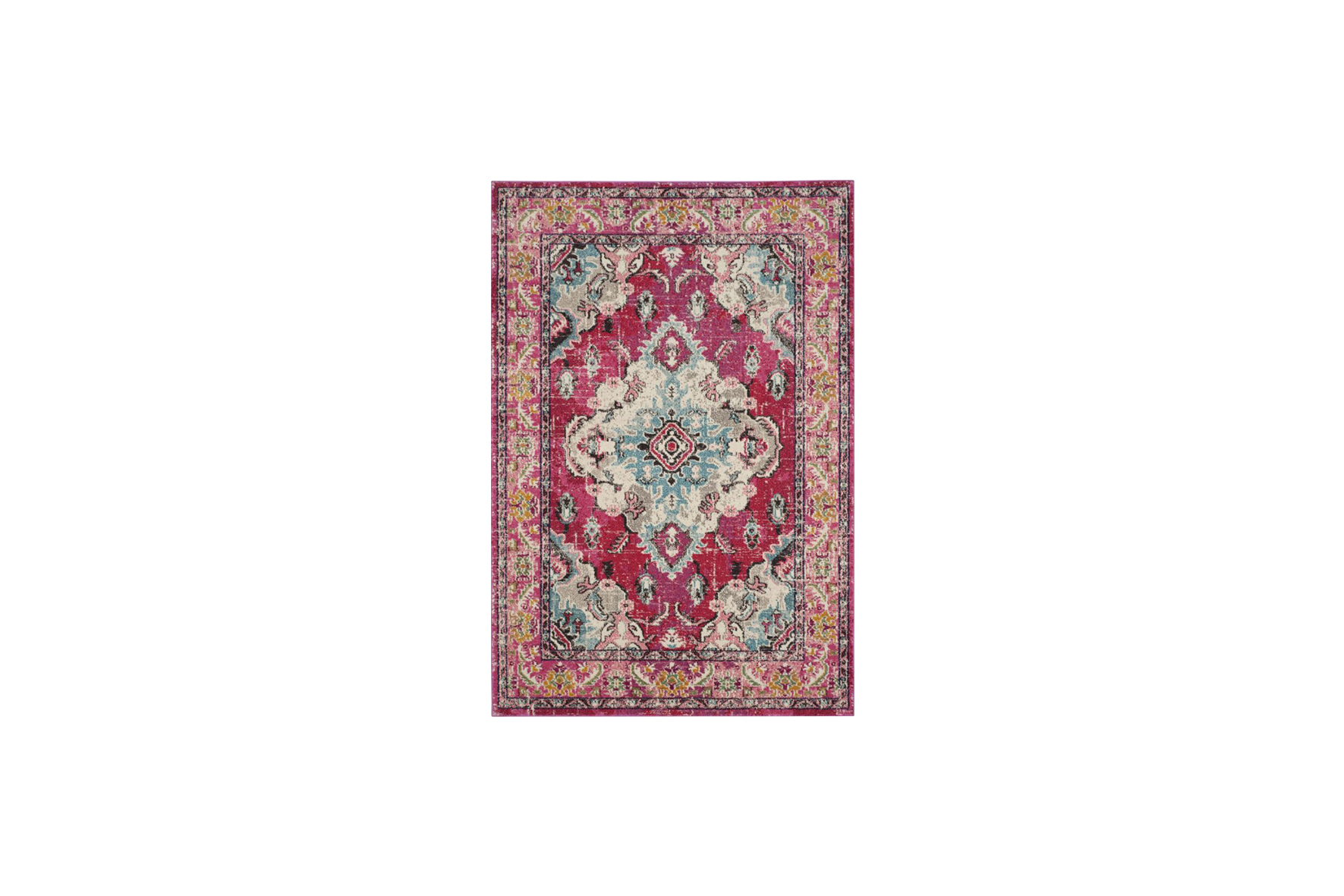 Vloerkleed L | Roze boho-chique L231xB155