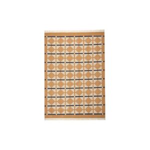 Vloerkleed L | Geel/beige geometrisch omkeerbaar L240xB170