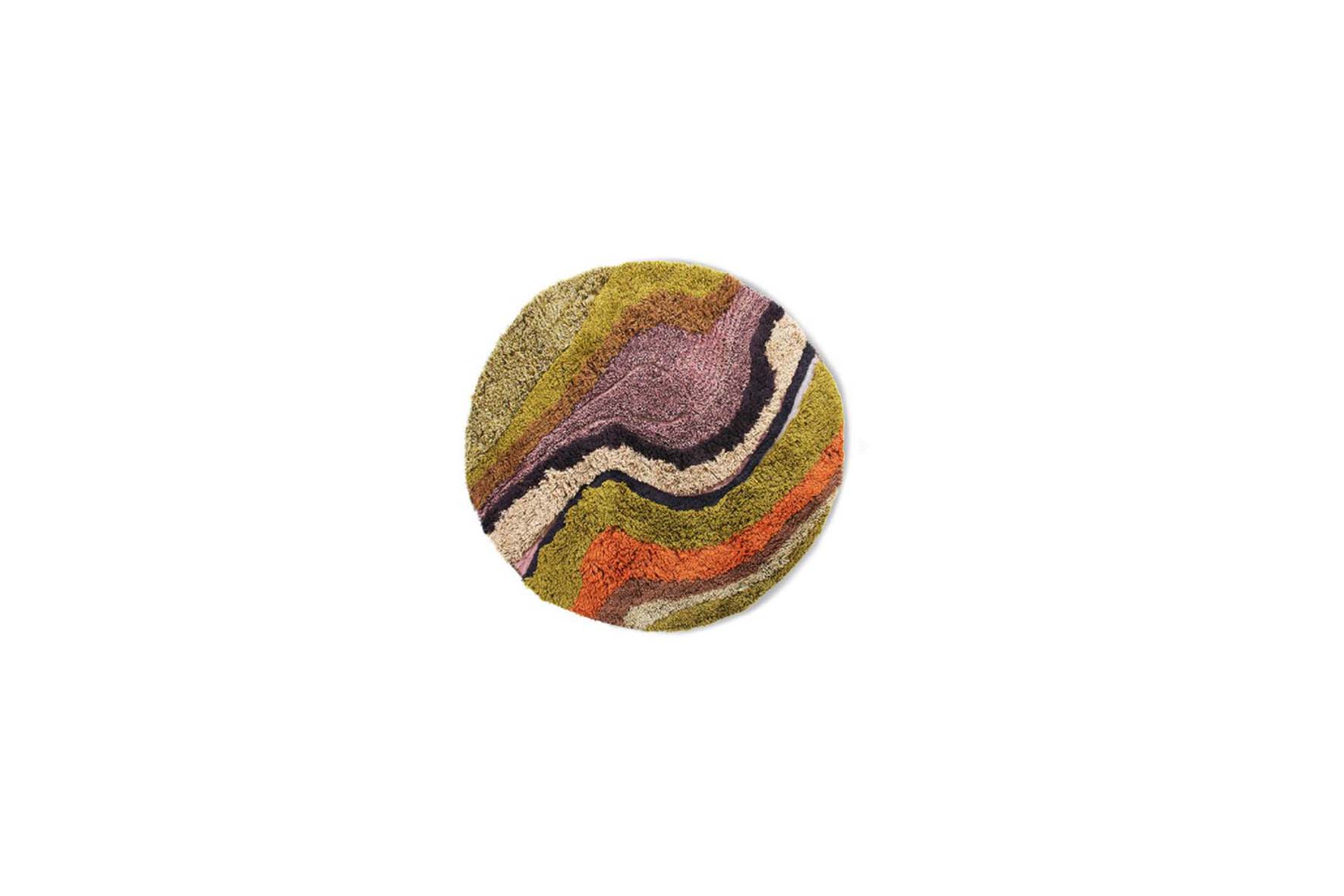 Carpet | Multicolor high pile Ø150