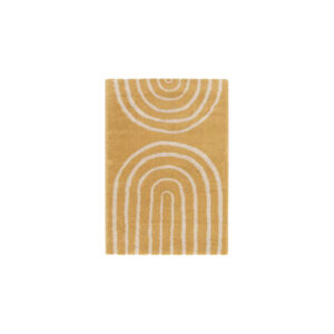 Vloerkleed M | Geel regenboogpatroon L170xB120