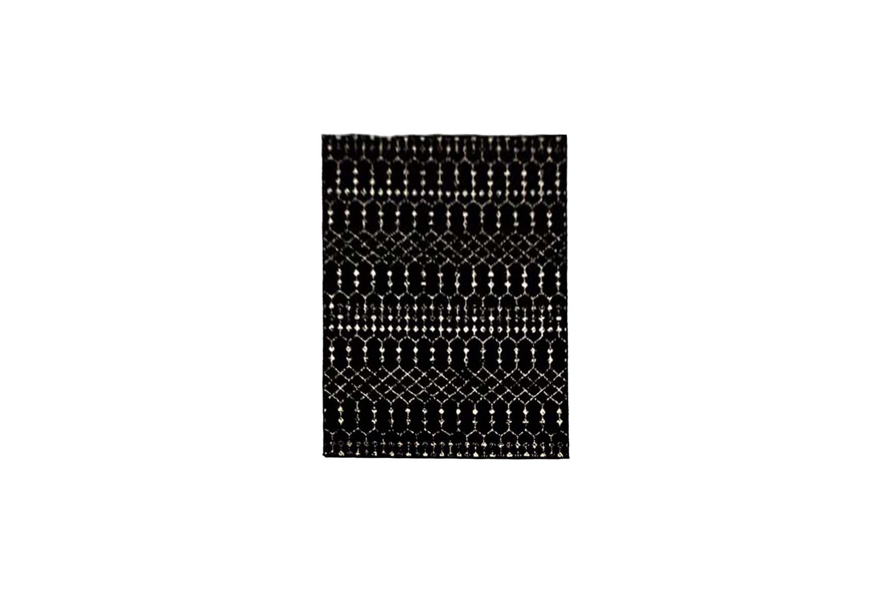 Vloerkleed L | Zwart/wit L230xB170