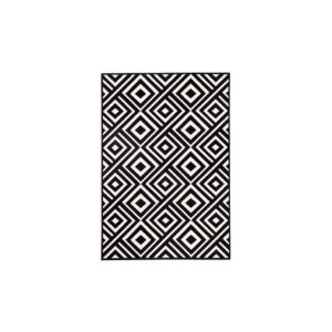 Vloerkleed XL | Jaipur print zwart/wit L290xB200