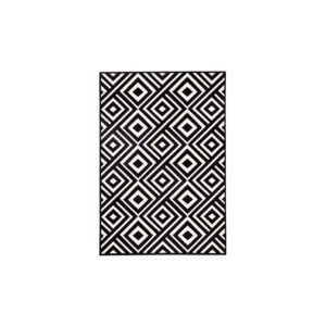 Vloerkleed XL | Jaipur print zwart/wit L290xB200