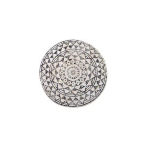 Vloerkleed rond S | Katoen stonewashed Ø120