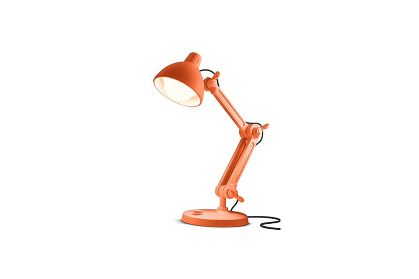 Vloerlamp XL | Bureaulamp oranje H200
