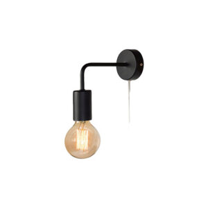 Wandlamp minimal zwart L17,2xB8xH16