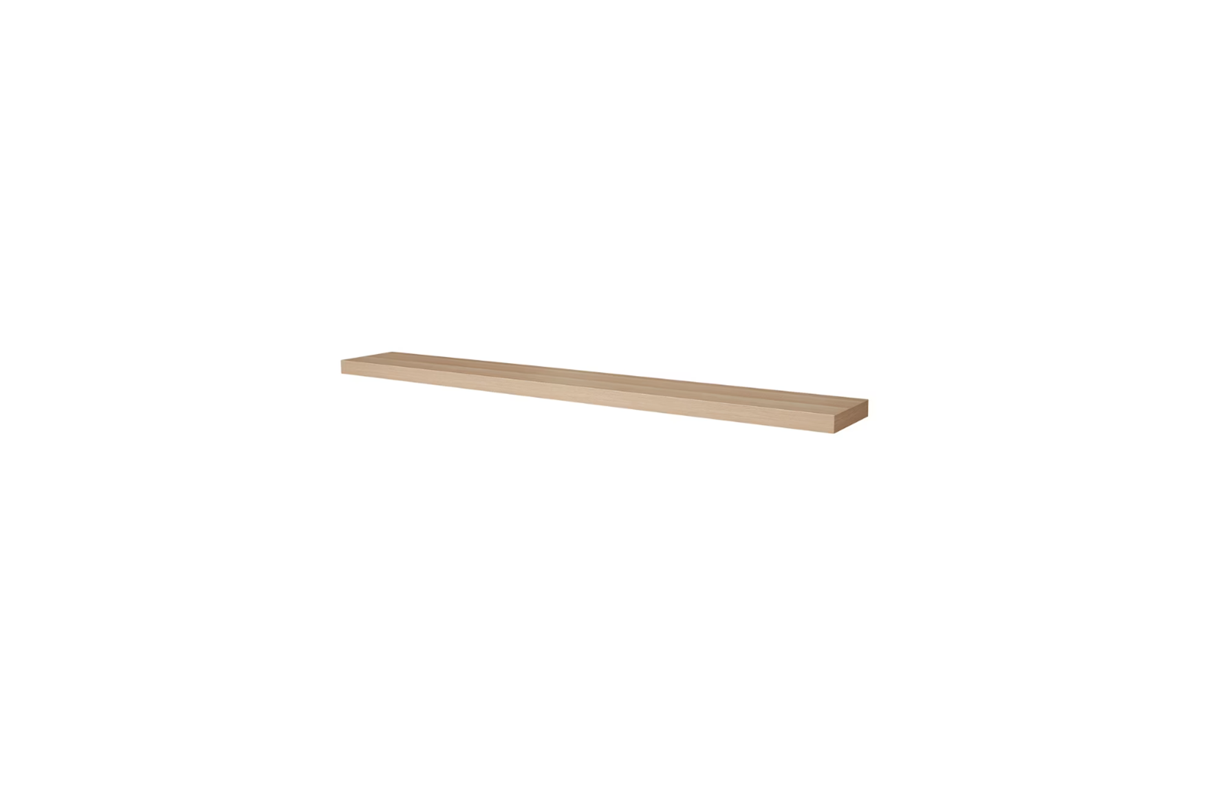 Wall shelf oak L190xW26xH5