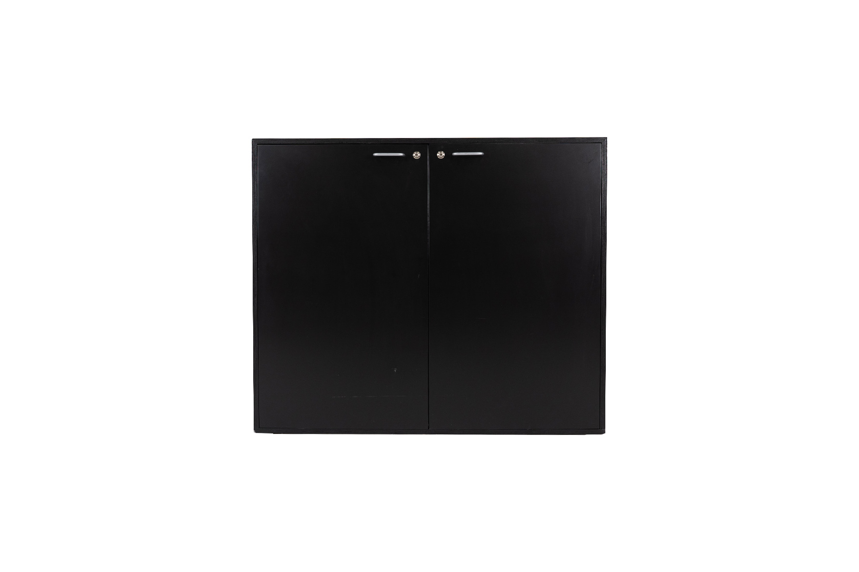 Werkkast zwart met deuren L120xB55xH100