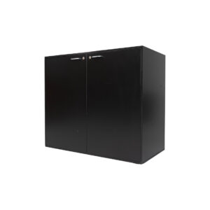 Werkkast zwart met deuren L120xB55xH100