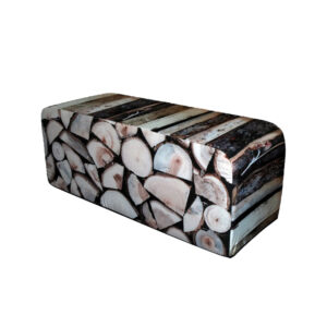 Wonderwood woodpile pouf L120xW45xH45