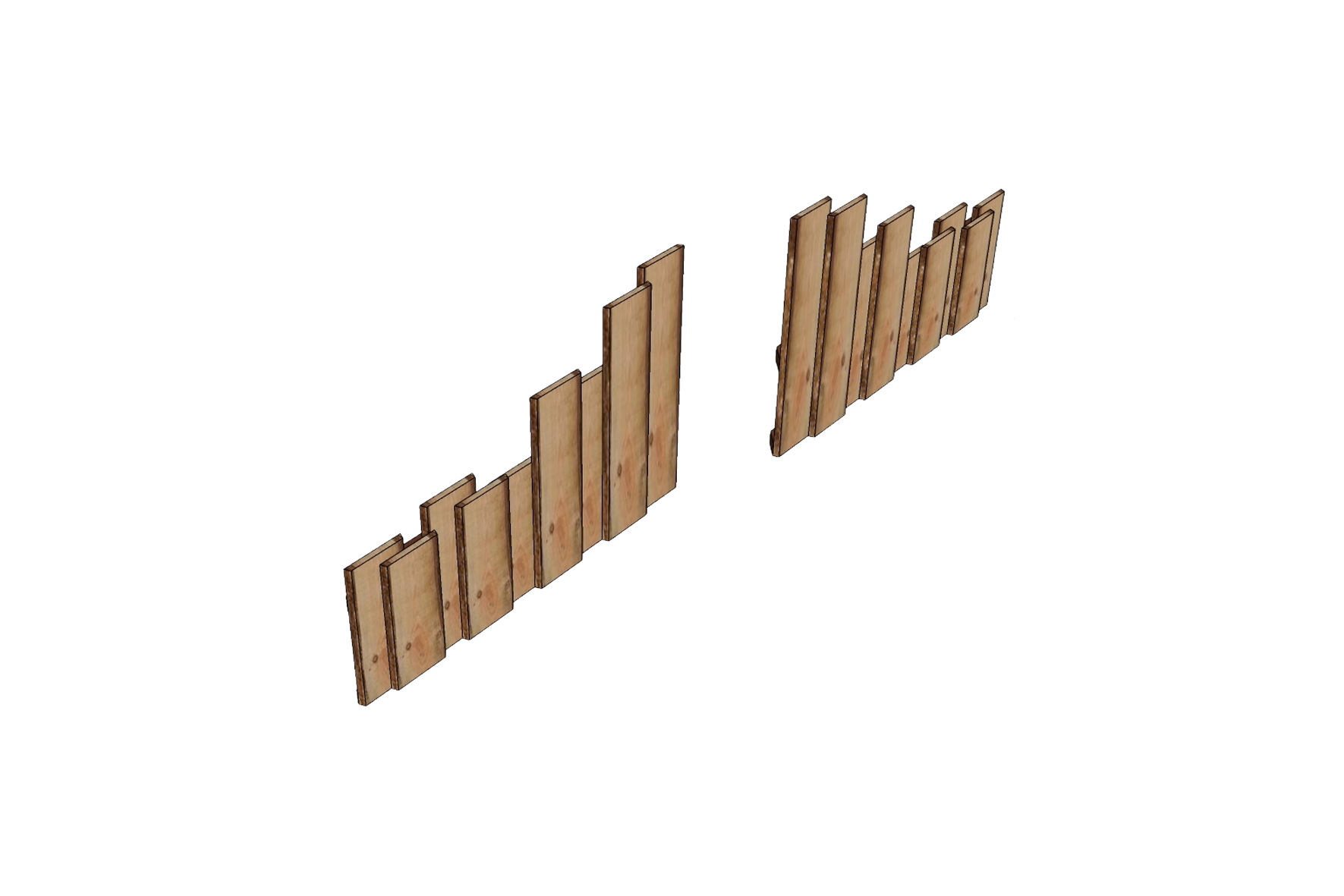 Wonderwood planter L120xW120xH80