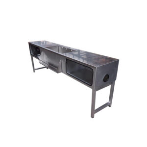 Cocktail workstation A - RVS op poten L250 (set)