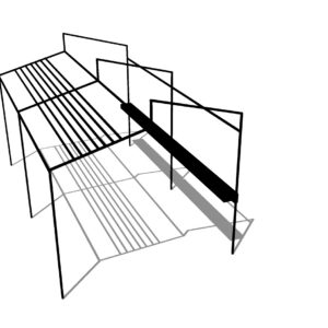 Brooklyn asymmetrisch huis L530xB300xH300