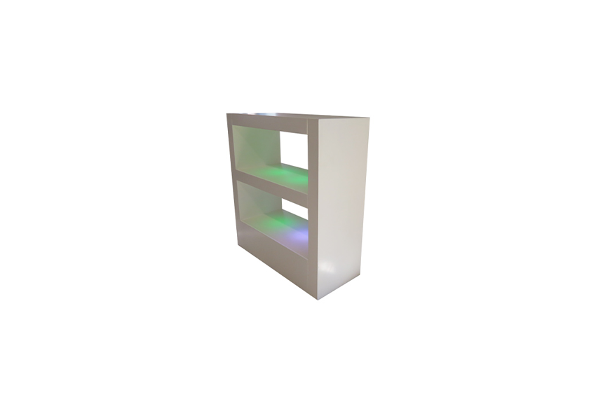 Kopenhagen display cabinet low with LED L120xW50xH130