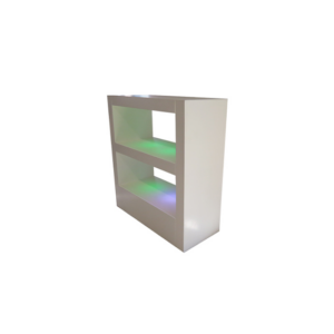 Kopenhagen bredenissenkast laag open LED L120xB50xH130