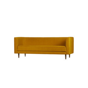 Cosmo Velvet 3-zits bank okergeel L220xB82xH80