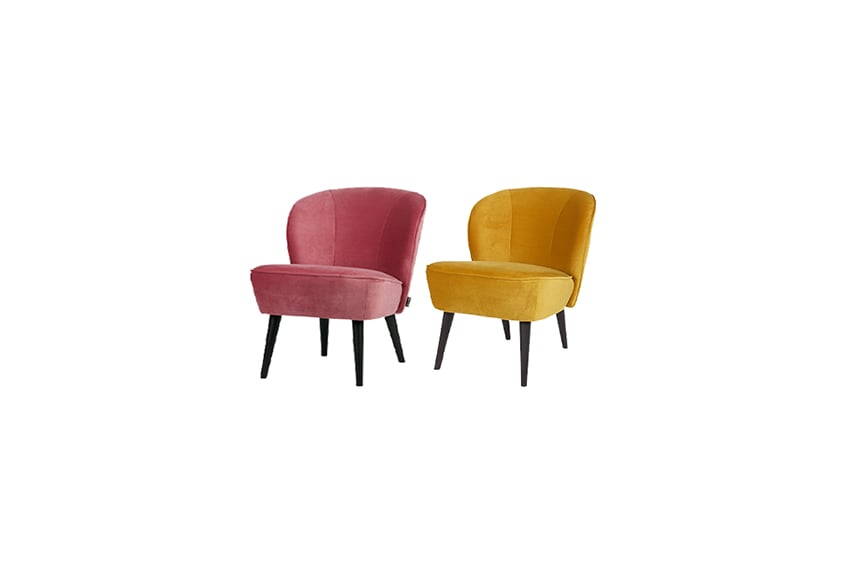 Cosmo Velvet armchair L70xW59xH71