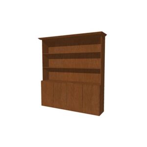 Cuba backbar small (met planken) L270xB50xH260