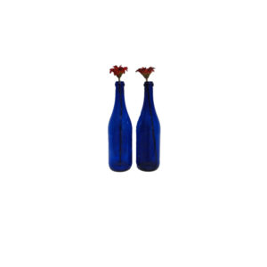 Vaas | Fles blauw H30
