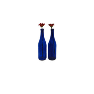 Vaas | Fles blauw H30