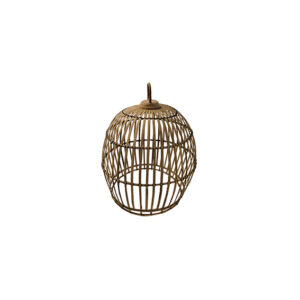 Rooster basket lamp bamboo