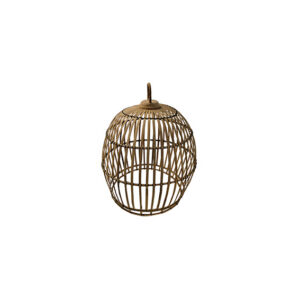 Hanenmand hanglamp bamboe recht Ø65xH75
