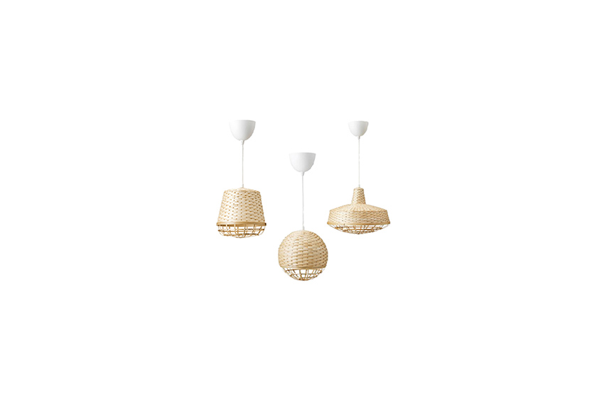 Hanglamp nature bamboe  Ø40xH150 (diverse vormen)